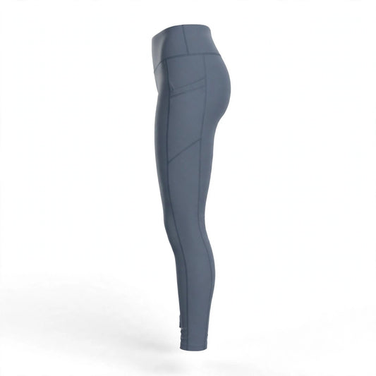 Leggings Deportivos Reebok Gris y Azul Acero para Mujer