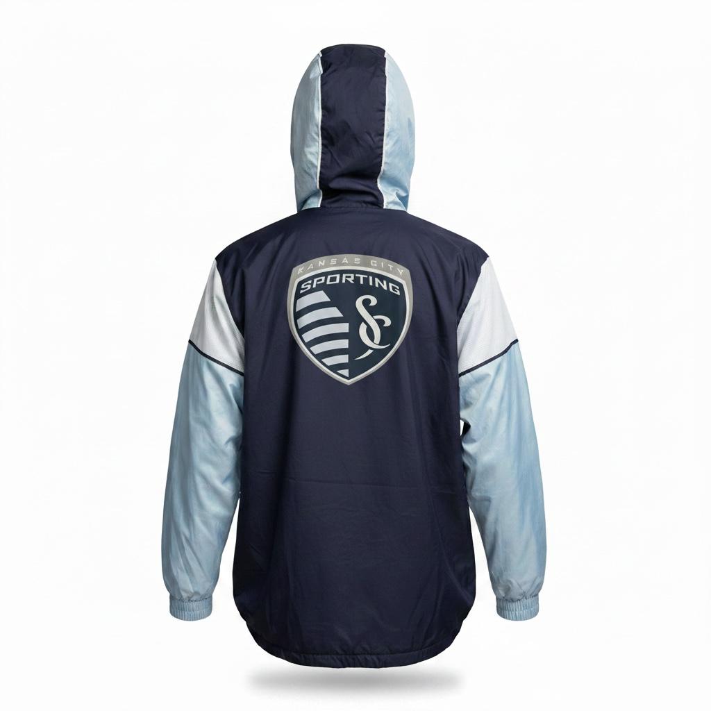 Chamarra anorak Sporting Kansas City x Live Breathe Futbol azul - vista 3