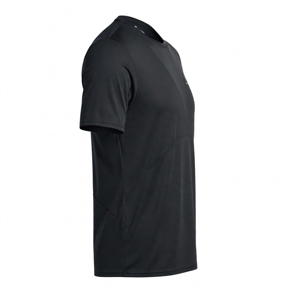 Playera Deportiva Under Armour Negra Logo Minimalista