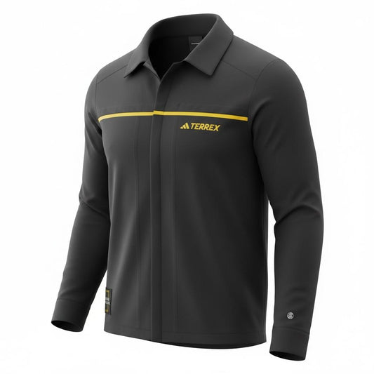 Chamarra Terrex National Geographic negra para hombre - vista lateral