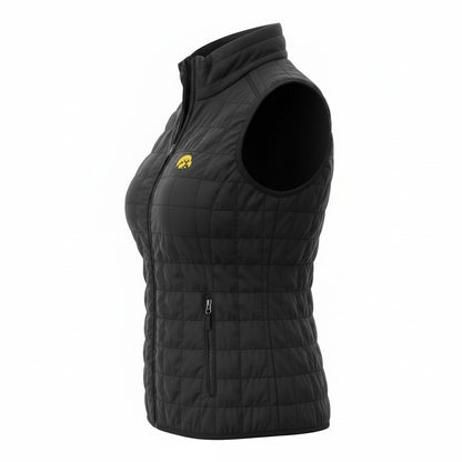 Chaleco Cutter & Buck Rainier PrimaLoft Eco Iowa Hawkeyes Negro para mujer - imagen 3