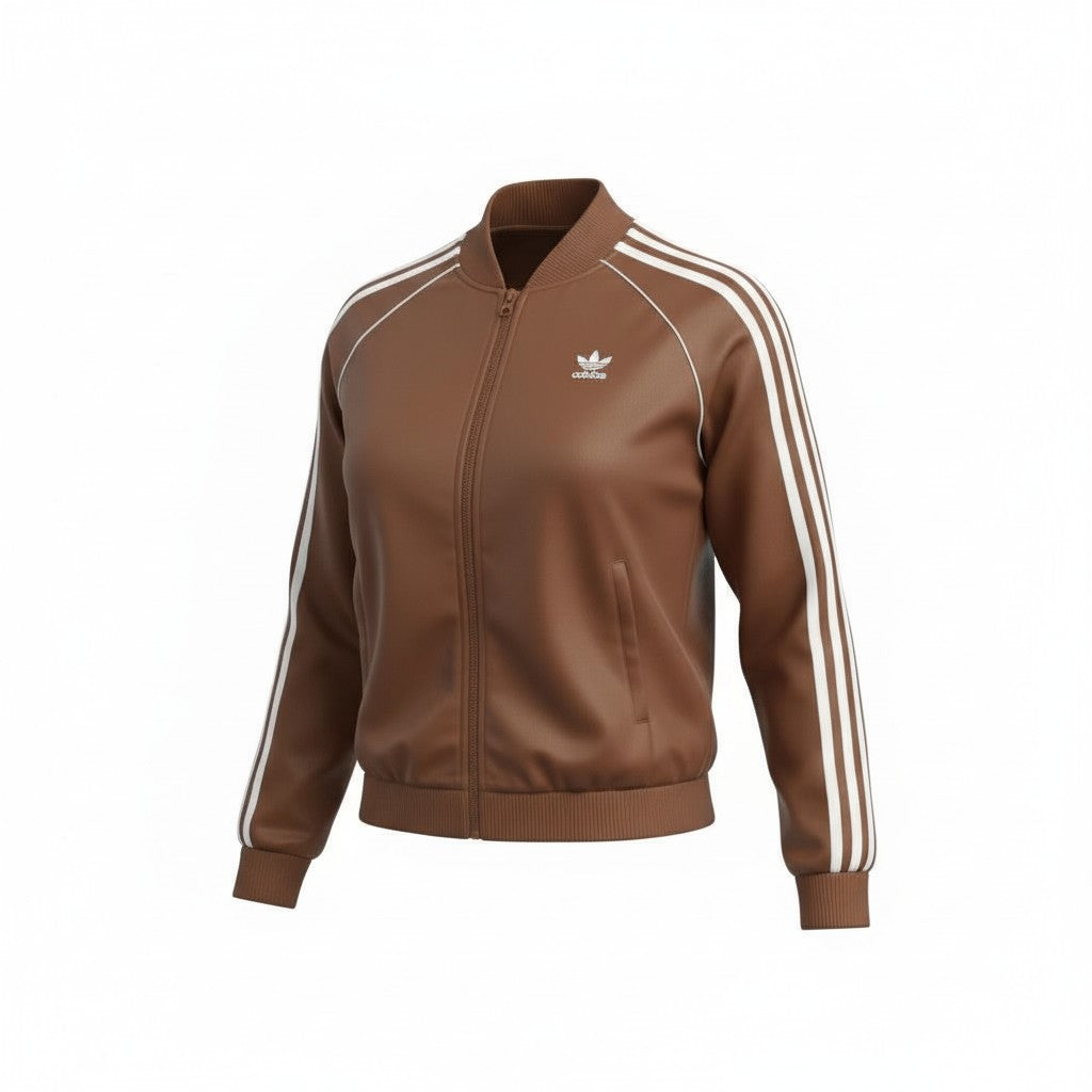 Chamarra adidas Adicolor Classics SST Preloved Brown para mujer - imagen 1