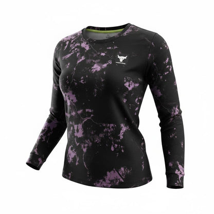 Sudadera Under Armour Project Rock Negra y Morada para mujer - imagen 1