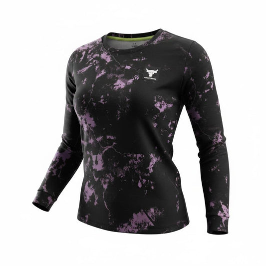 Sudadera Under Armour Project Rock Negra y Morada para mujer - imagen 1