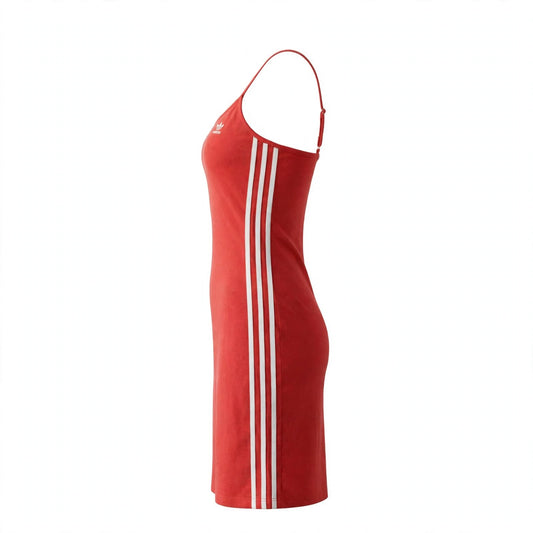Vestido adidas Originals Adicolor 3-Stripes Tank Dress Rojo Escarlata para Mujer
