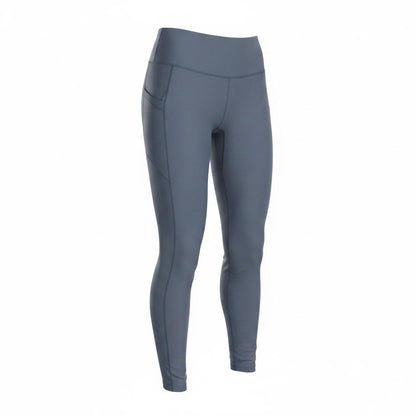 Leggings Deportivos Reebok Gris y Azul Acero para mujer - imagen 2