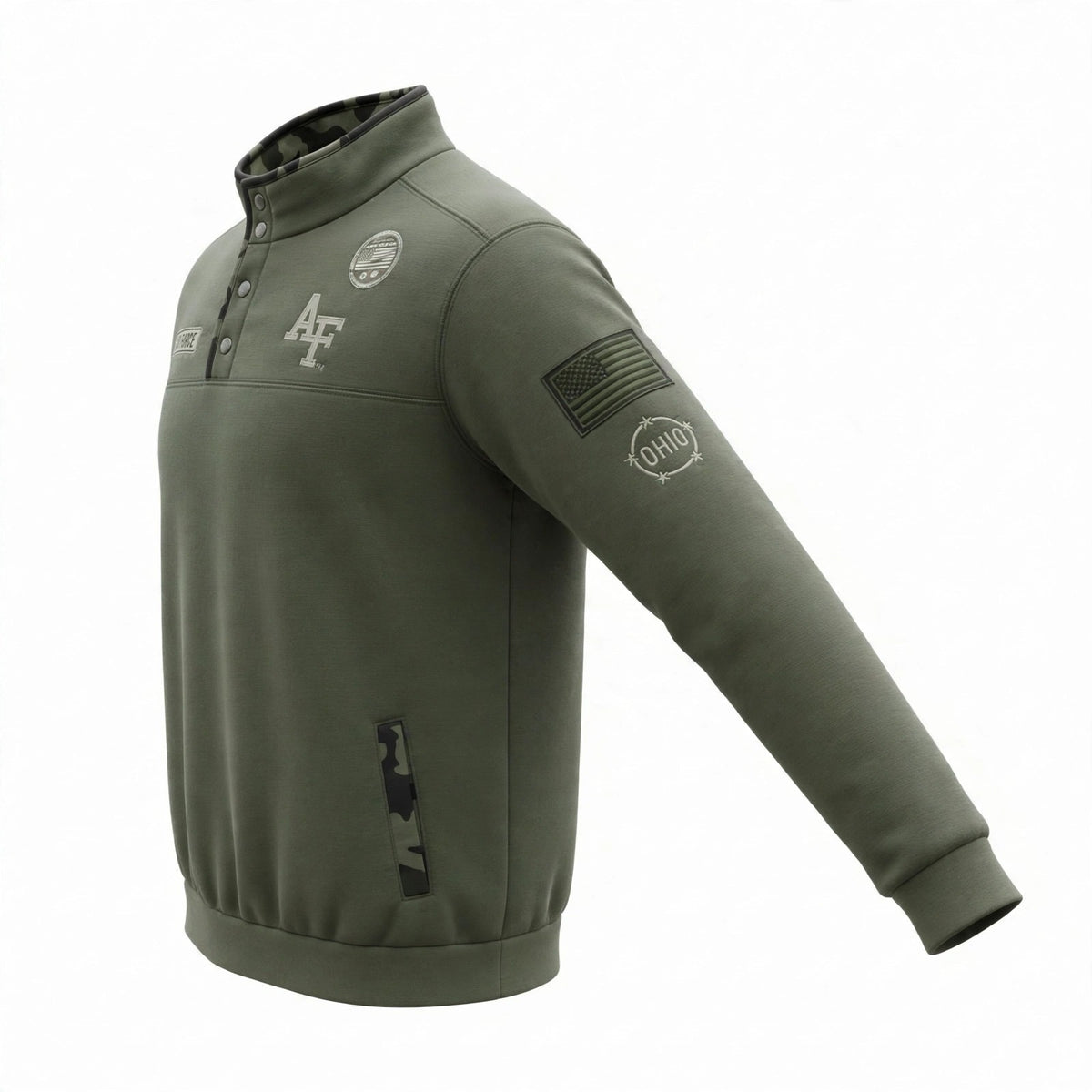Chamarra Air Force Militar Verde - imagen 2