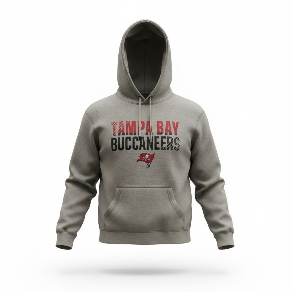 Sudadera Tampa Bay Buccaneers Logo Pirata Gris