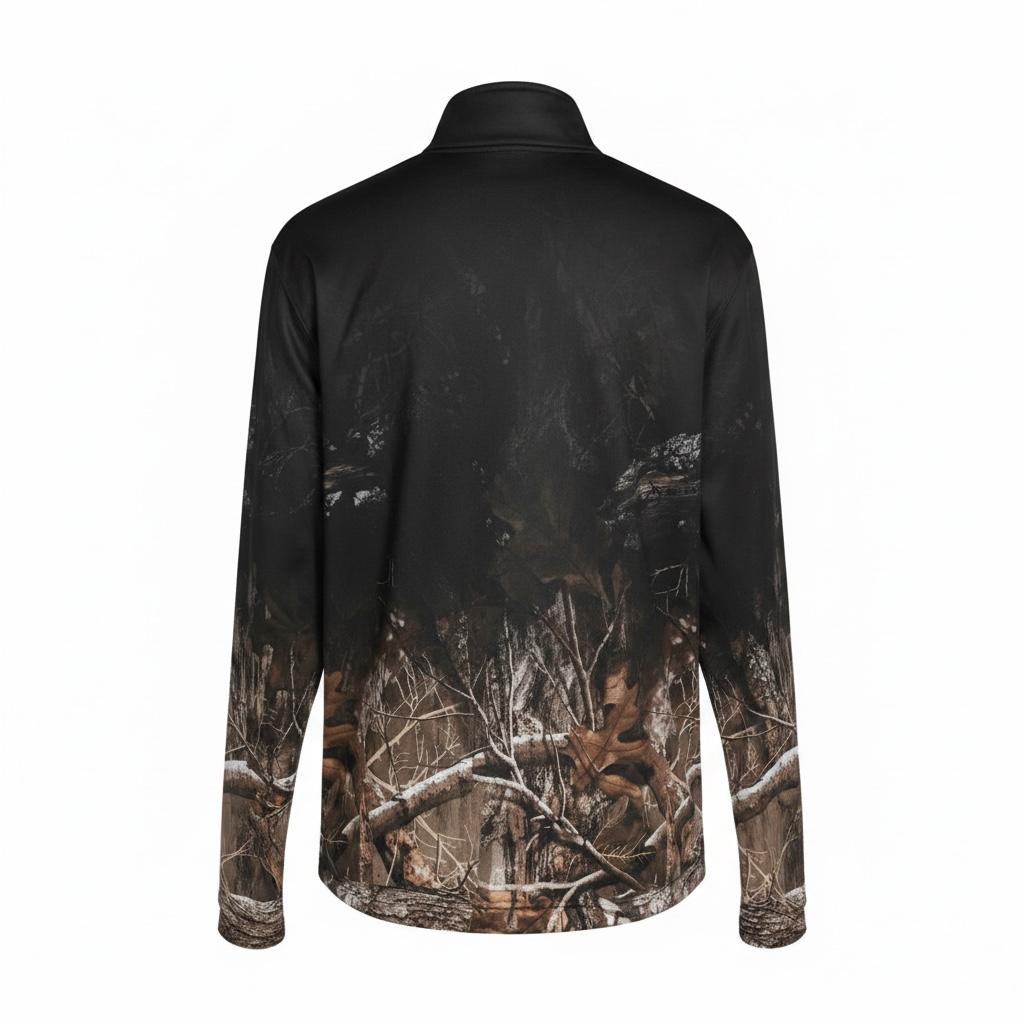 Chamarra Colosseum Creek Realtree Camo negra para hombre - vista posterior