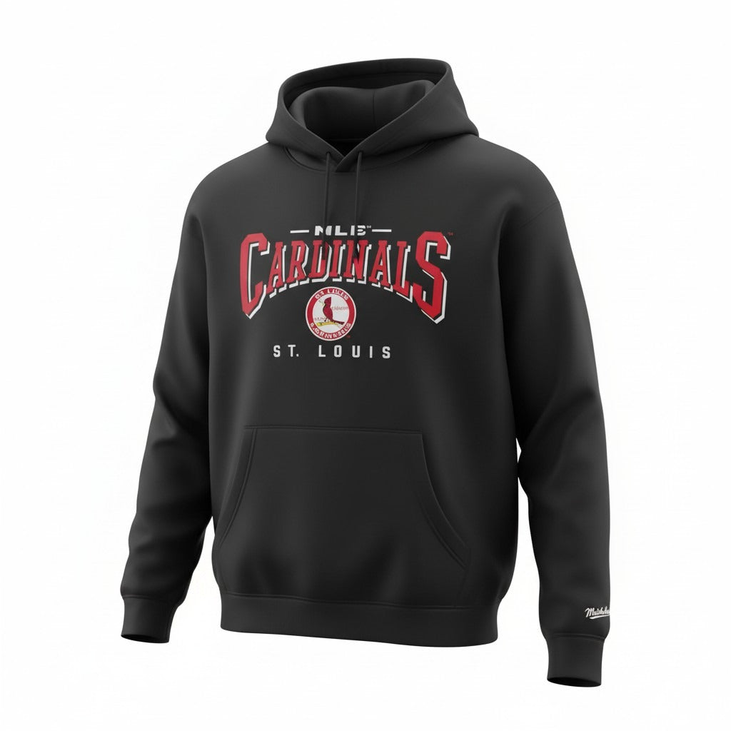 Sudadera Mitchell & Ness Cardinals Negra con Estampado - imagen 1