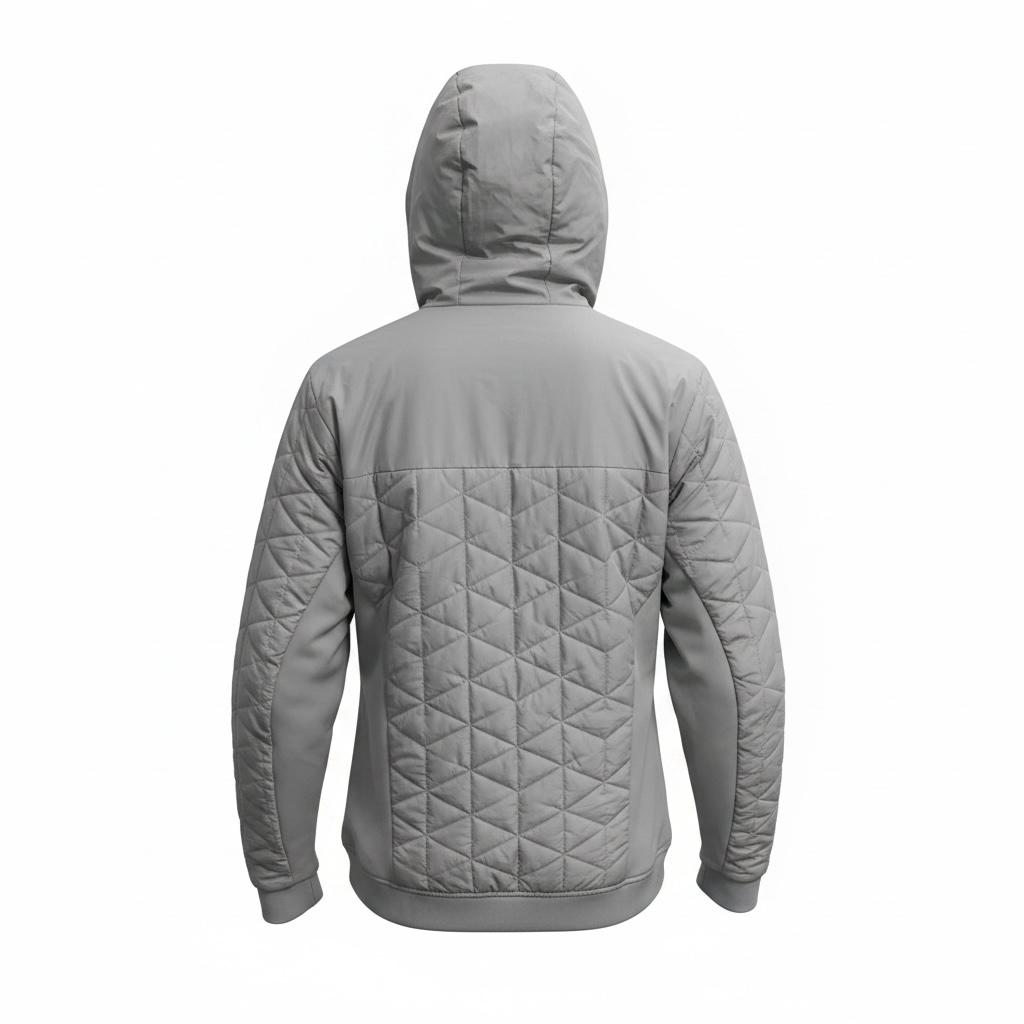 Chamarra Under Armour acolchada con capucha gris - vista 3