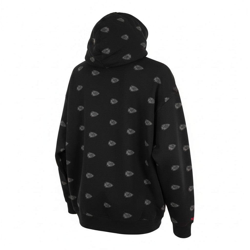 Sudadera Kansas City Negra con Interior Rojo - imagen 3