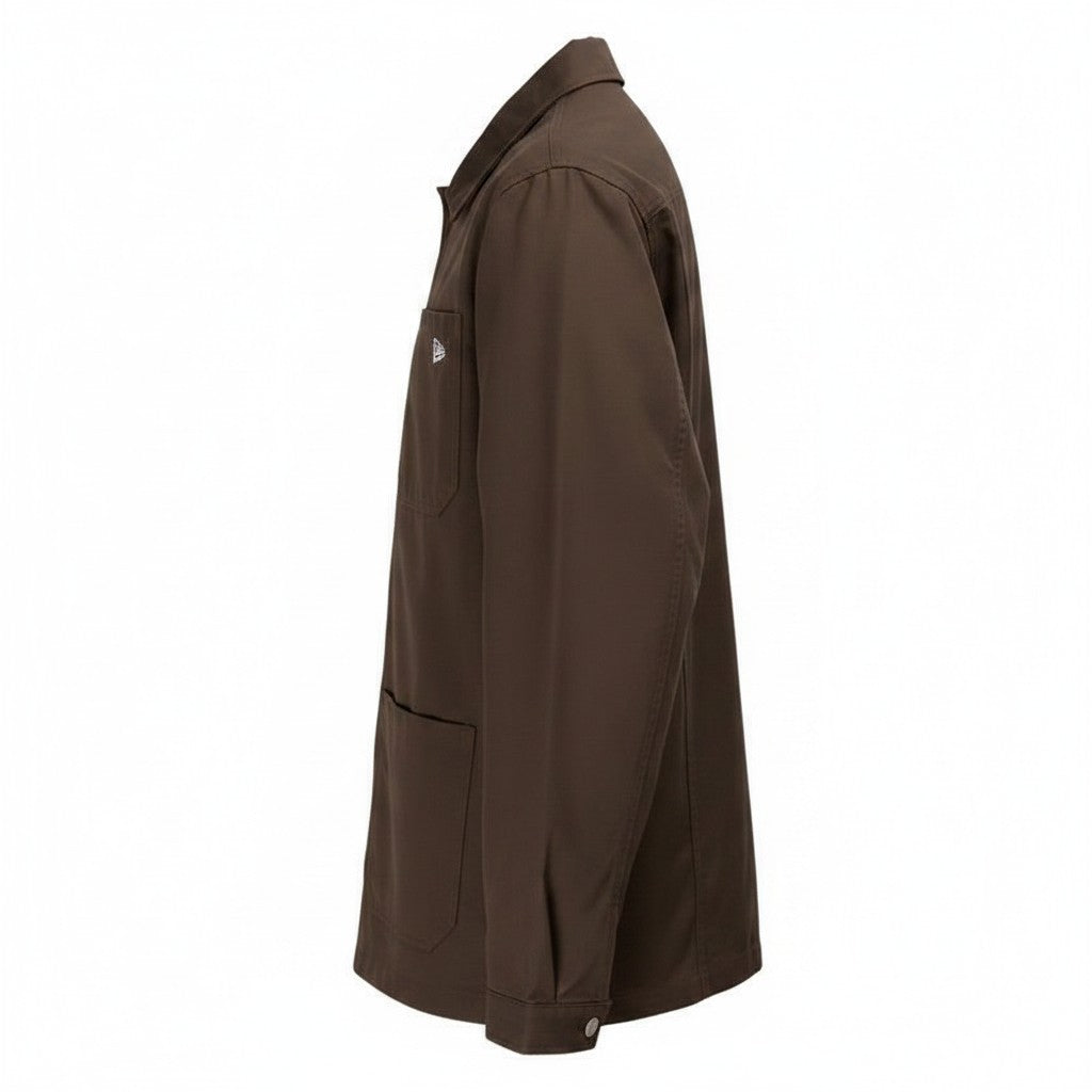 Chamarra New Era Basi Chocolate Work Jacket marrón para hombre - vista lateral