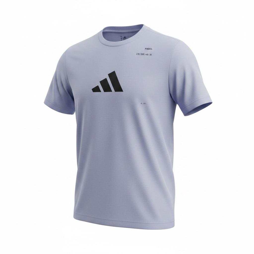 Playera adidas Pádel JV8501 gris para hombre - frente