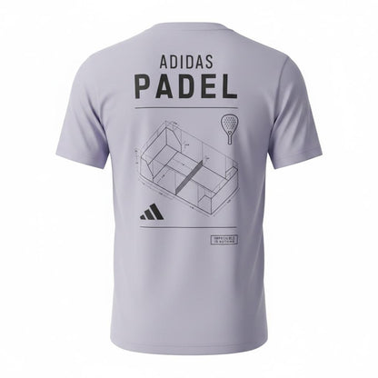 Playera adidas Pádel JV8501 gris para hombre - vista 3