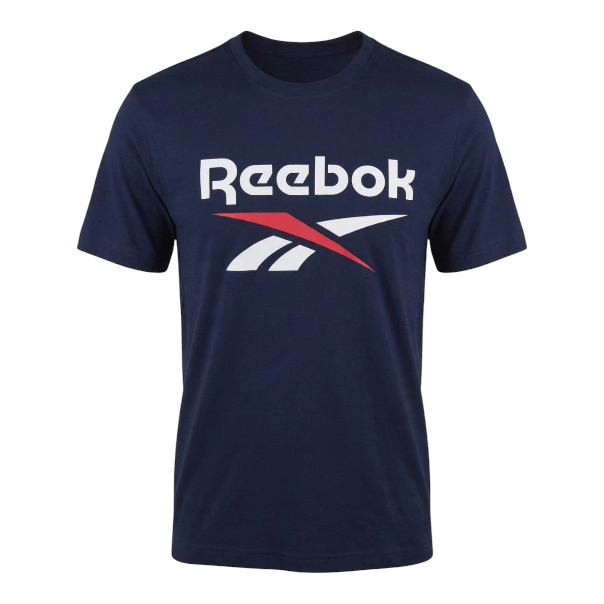 Playera Reebok Logo de Algodón Azul para Hombre
