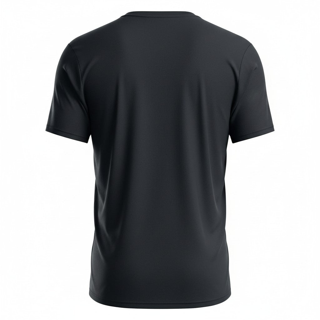 Playera deportiva Under Armour negra con logo minimalista - vista 2