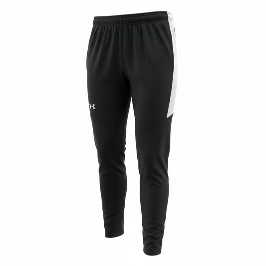 Pants Under Armour Entrenamiento Negro con Franja Blanca - frente
