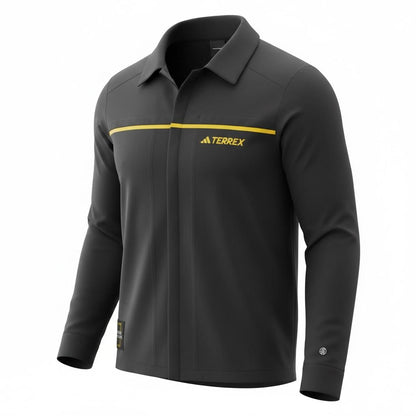 Chamarra Terrex National Geographic negra para hombre - vista lateral