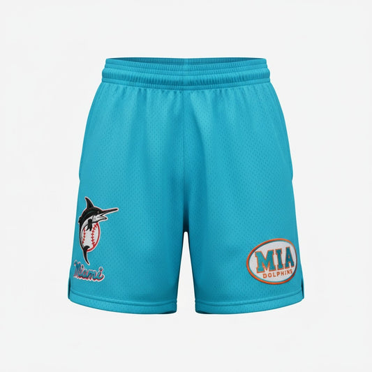 Short Mitchell & Ness Miami Dolphins Azul para Hombre - imagen 1