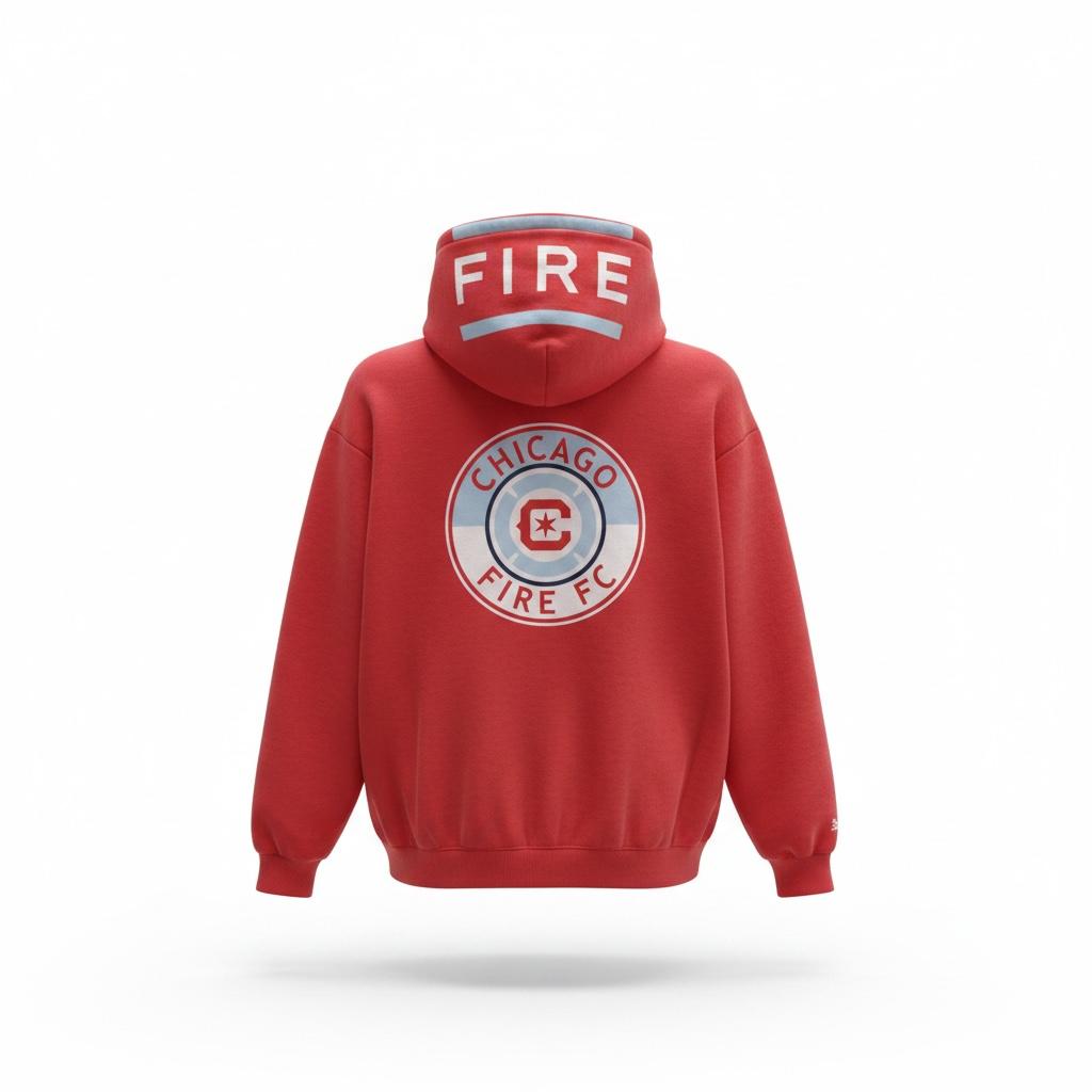 Sudadera Mitchell & Ness Chicago Fire Roja