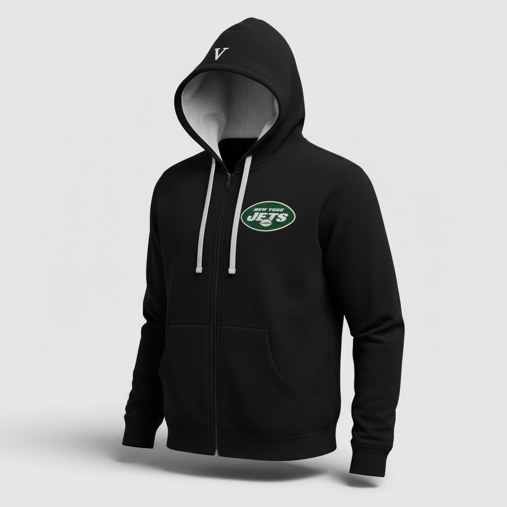 Sudadera Antigua New York Jets Victory Full Zip Hoodie negra - vista 2
