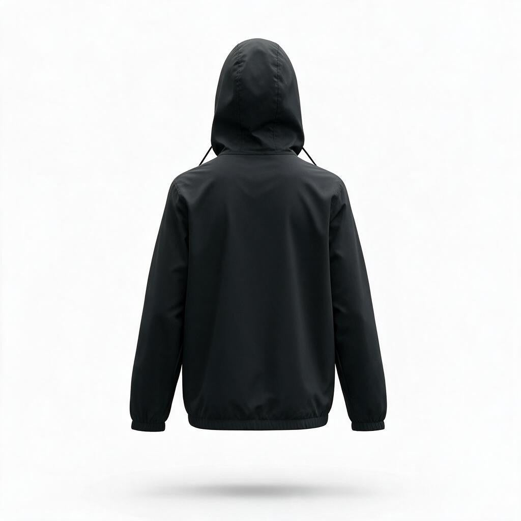 Sudadera Under Armour Negra para Lluvia con Franja Gris - imagen 3