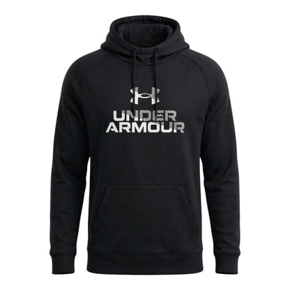 Sudadera Under Armour Negra con Logo Frontal para Hombre