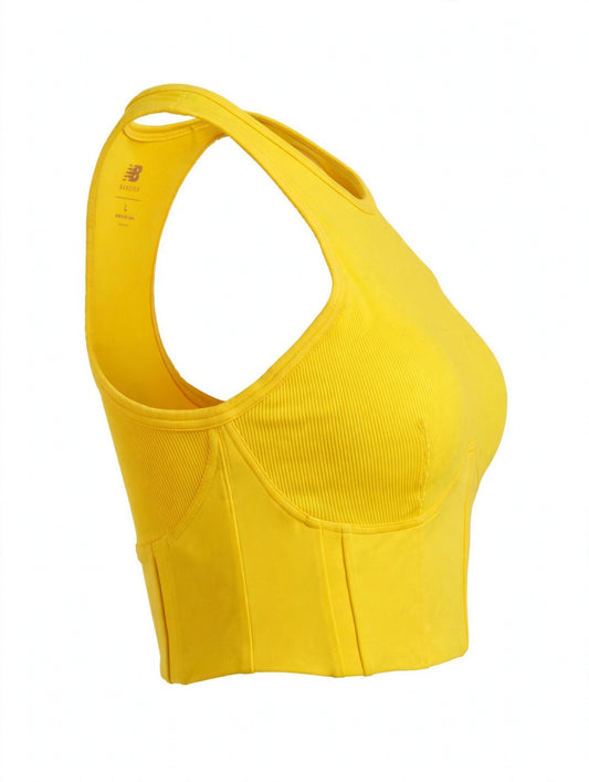 Top New Balance Training Amarillo para Mujer - vista 2