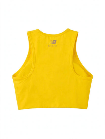 Top New Balance Training Amarillo para Mujer - vista 3
