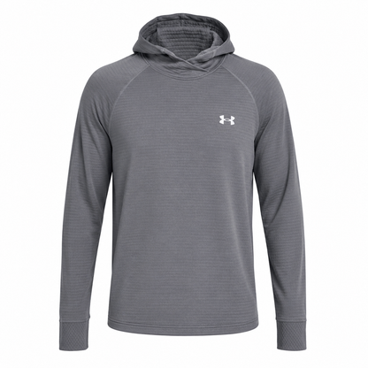 Sudadera Under Armour Raglan Performance gris con capucha para hombre - vista principal